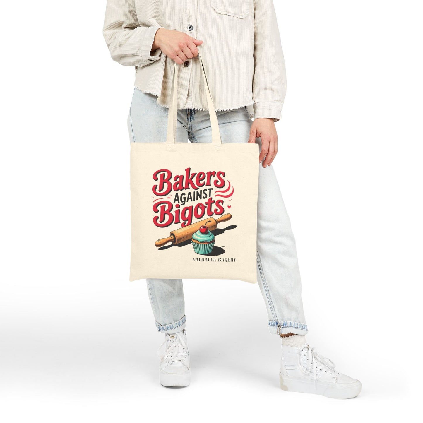 Bakers Against Bigots Tote Bag | Eco-Friendly Canvas