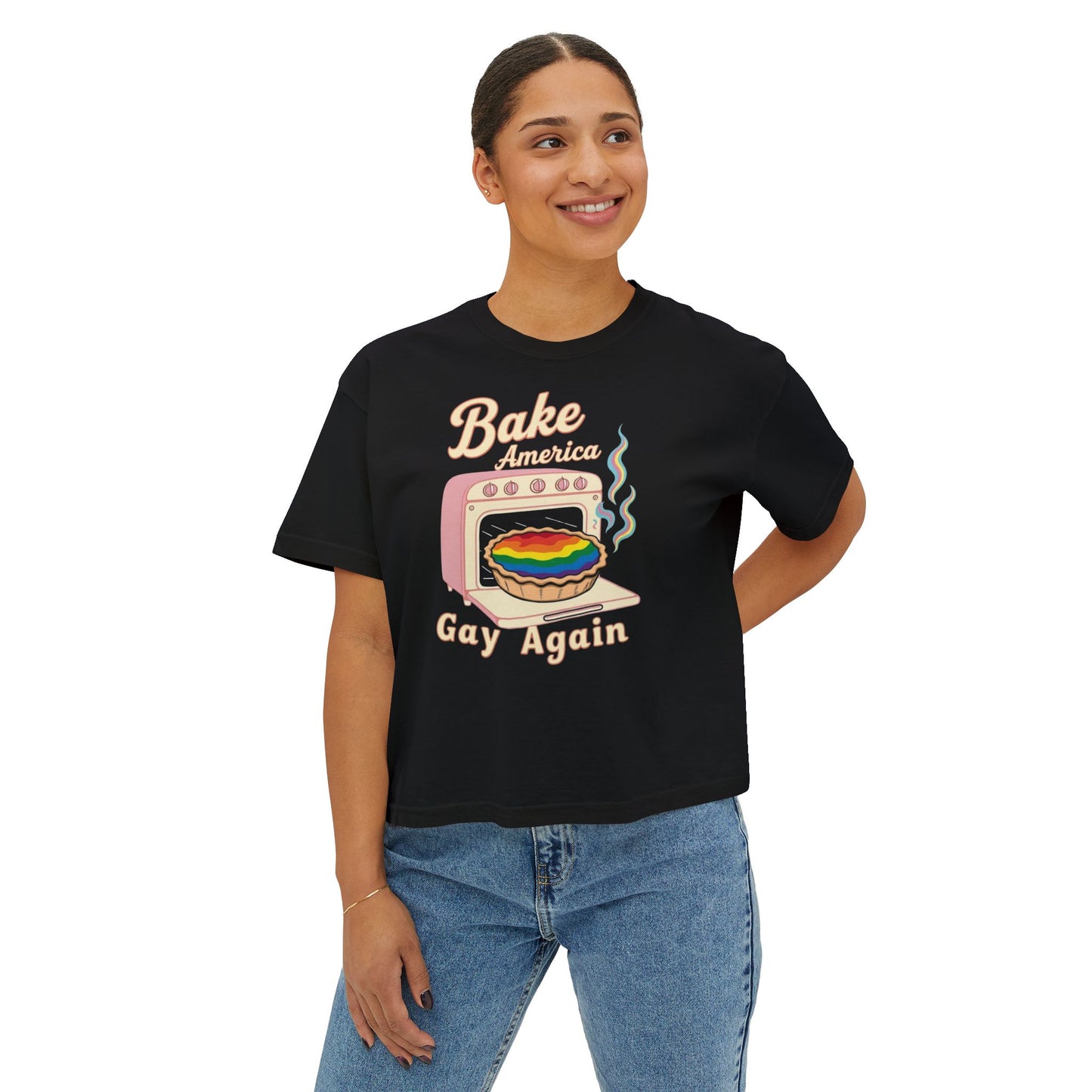 Bake America Gay Again Boxy Tee