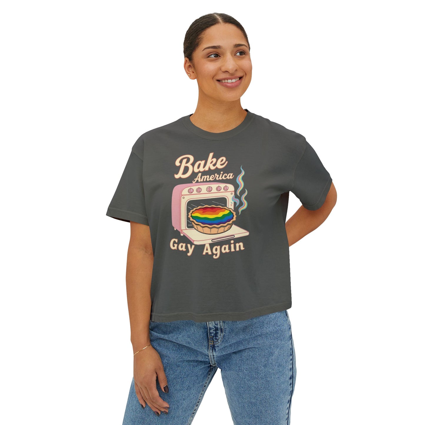 Bake America Gay Again Boxy Tee